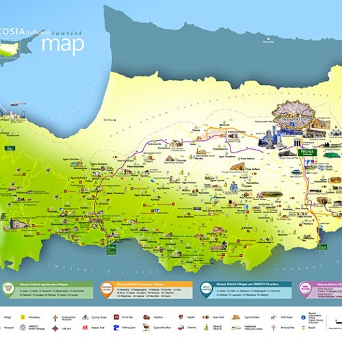 nicosia tourist map